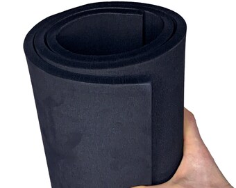 EVA Foam - 10mm Thickness 14" x 39" Sheet, Black or White options, Ultra High Density 85 kg/m3, by The Foamory for Cosplay Costumes Crafting