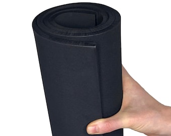 EVA Foam - 8mm Thickness 14" x 39" Sheet, Black or White options, Ultra High Density 85 kg/m3, by The Foamory for Cosplay Costumes Crafting