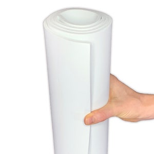 EVA Foam - 5mm Thickness 14&quot; x 39&quot; Sheet, White or Black options, Ultra High Density 85 kg/m3, by The Foamory for Cosplay Costumes Crafting