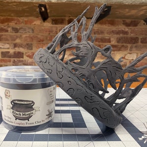 Cosplay Moldable Foam Clay 300g and 900g Pots – Black & White available, High Density, by The Foamory