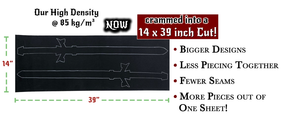 EVA Foam 1mm to 10mm Thickness Options 14 X 39 - Etsy