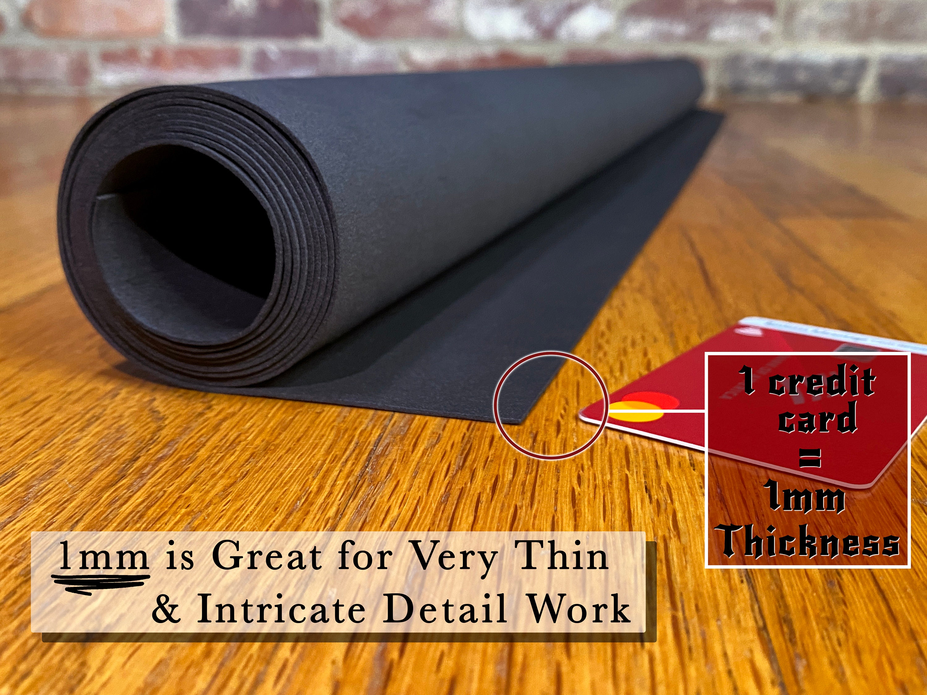 EVA Foam 1mm, 35 X 59 Sheet, Black & White, Ultra High Density 85 Kg/m3