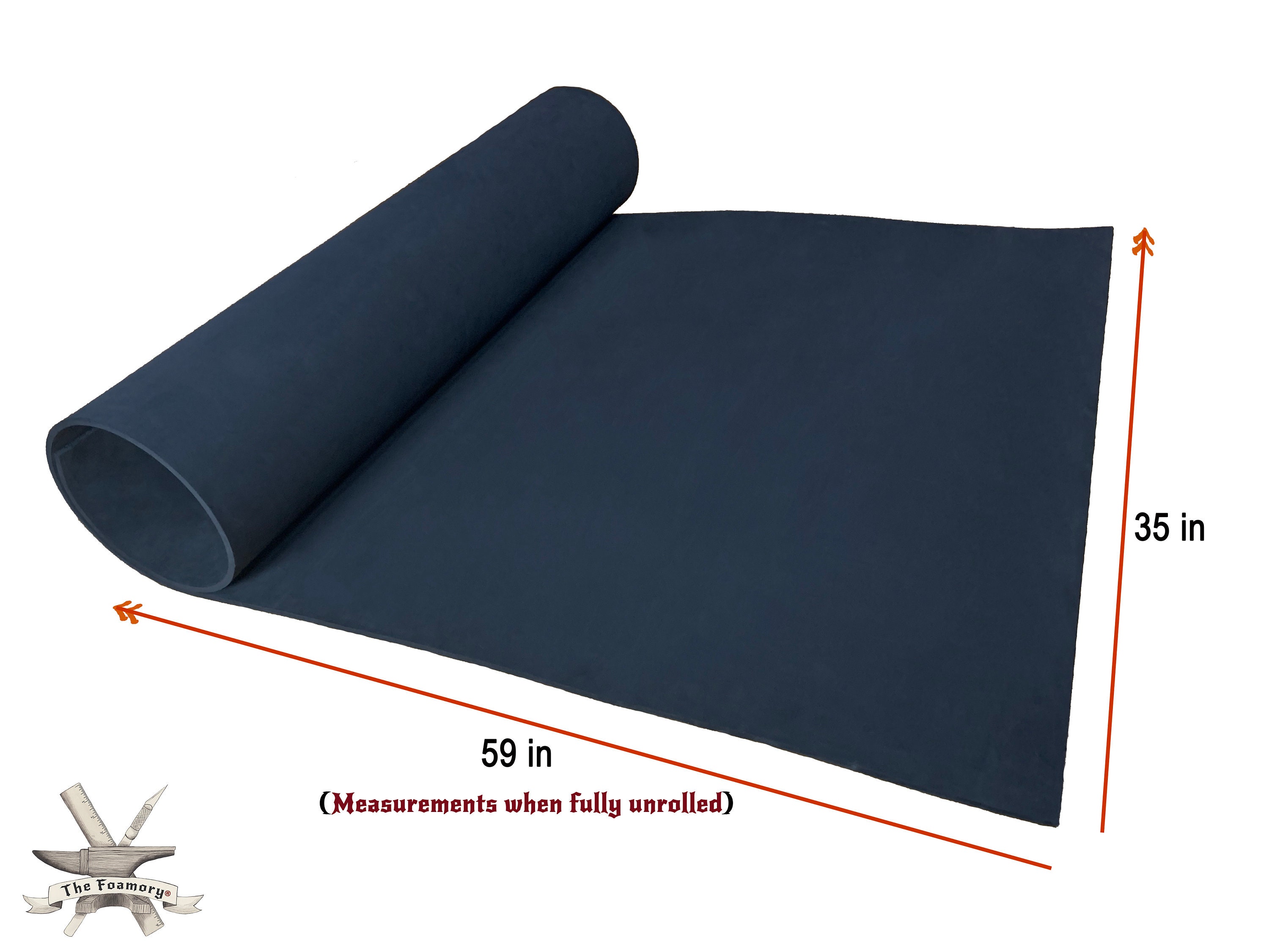 Feuille Mousse EVA The Foamory 85kg/m3 - 5mm Épaisseur Pour Cosplay - Noir Ou Blanc