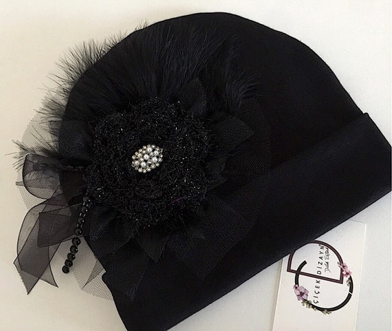 black hat for baby girl