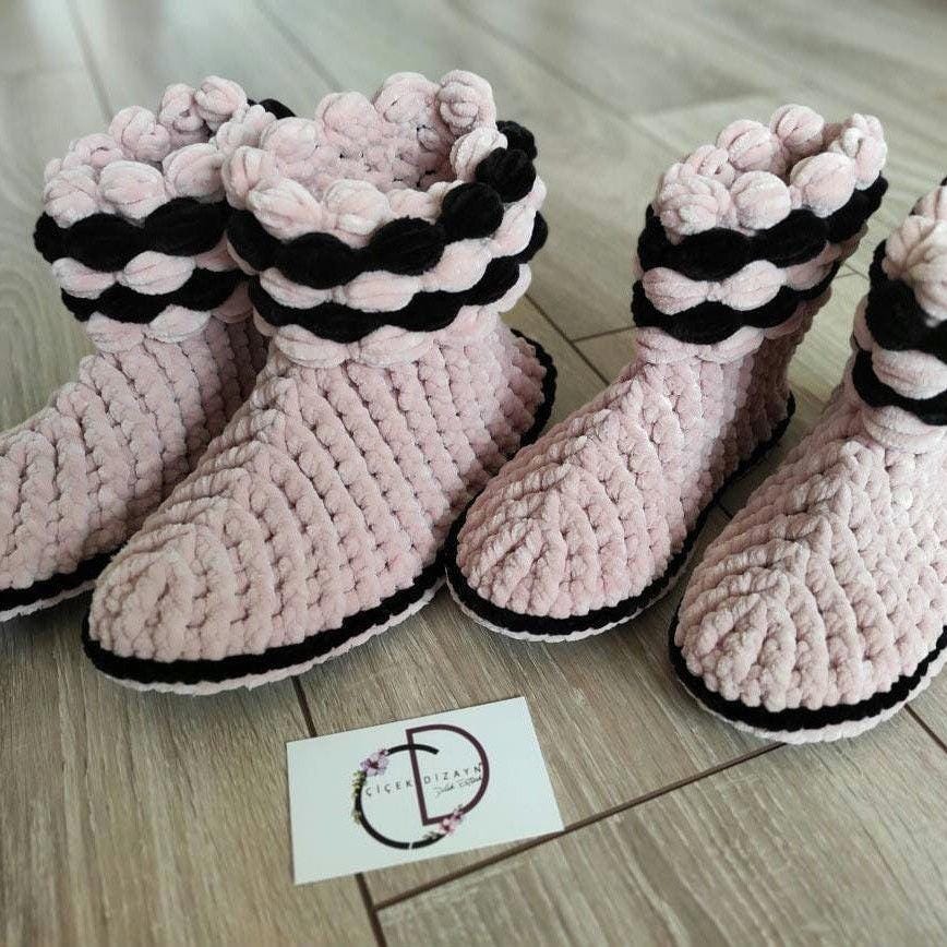 Bootie Slippers Adult Crochet Booties Ravelry: Crocodile Stitch