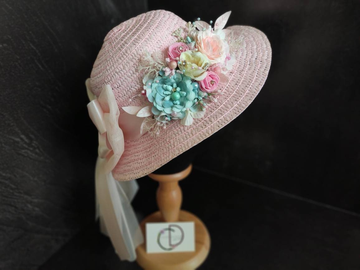 Flower Tea Party Straw Hat, Easter White Floppy Hat, Pink Floral Girl Bonnet, Derby Hat Kid, Occasion Wedding Toddler Bonnet, Spring Sun Cap - Etsy Flower Tea Party Straw Hat, Easter White Floppy Hat, Pink Floral Girl Bonnet, Derby Hat Kid, Occasion Wedding Toddler Bonnet, Spring Sun Cap - Etsy