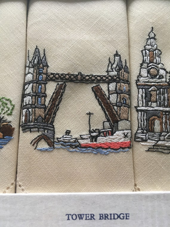 Londen scenes handkerchiefs, Westminster Abbey, H… - image 6
