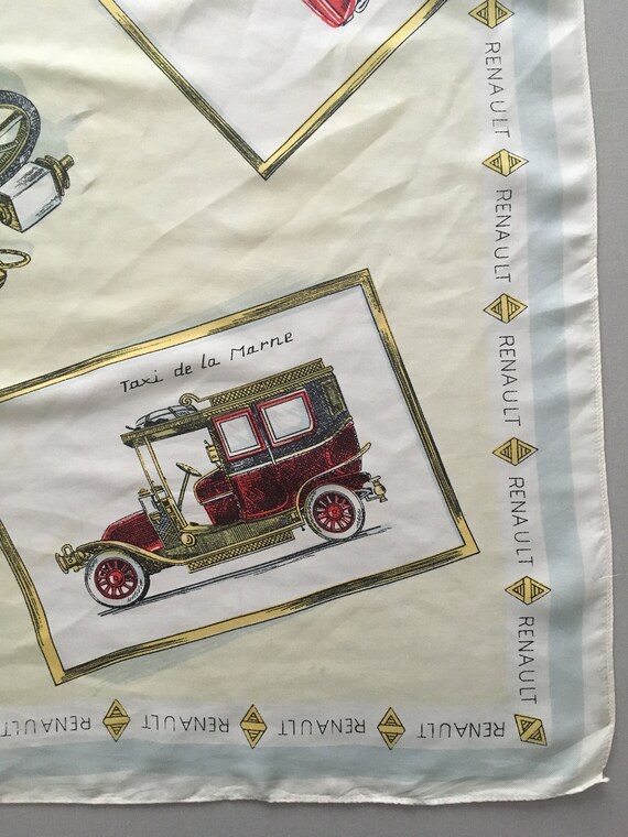 Sale Renault Silk Scarf With Oldtimers Ca 1958 Etsy
