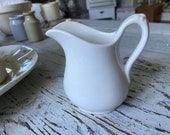 Small Creamy White Ironstone Pitcher