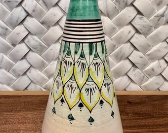 Hand Painted Mille Una Ceramica Amalfi Italian Bud Vase