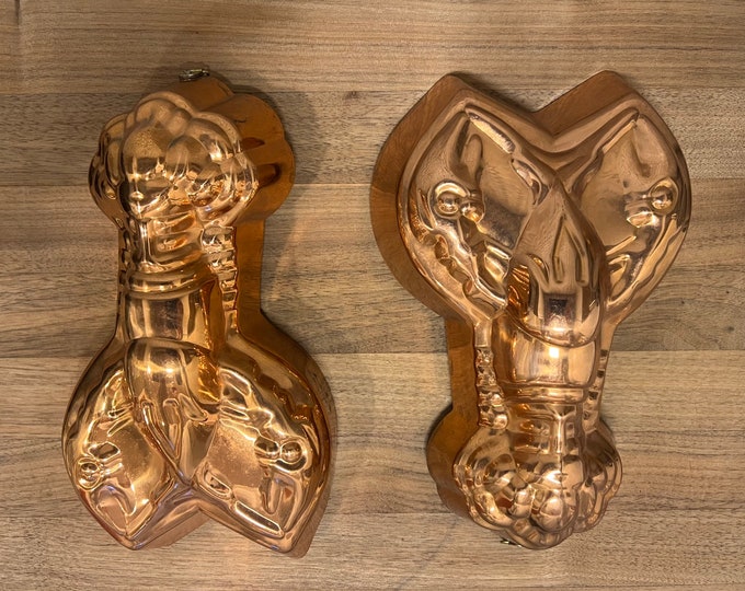 Vintage Copper Lobster Jello Mould Etsy