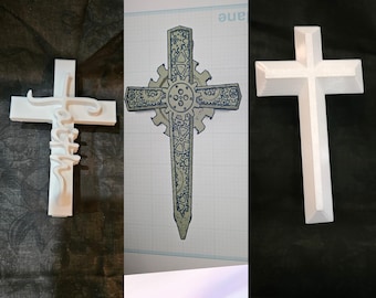 3D printed Cross handle for cup or tumbler