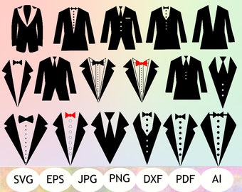 Download Tuxedo shirt svg | Etsy