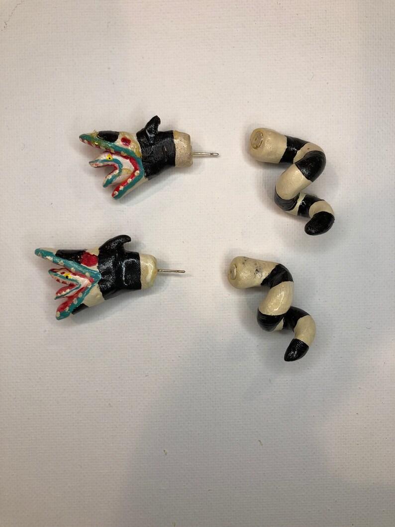 Beetlejuice Sandsnake Earrings