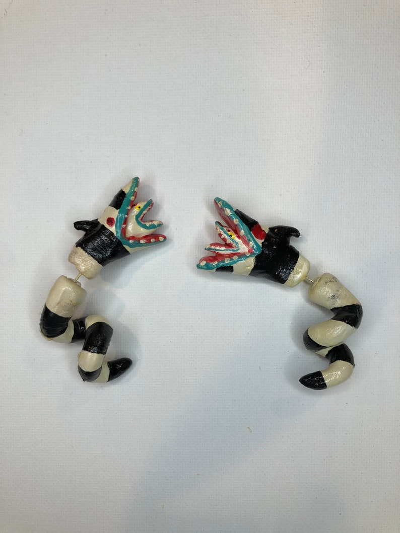 Beetlejuice Sandsnake Earrings
