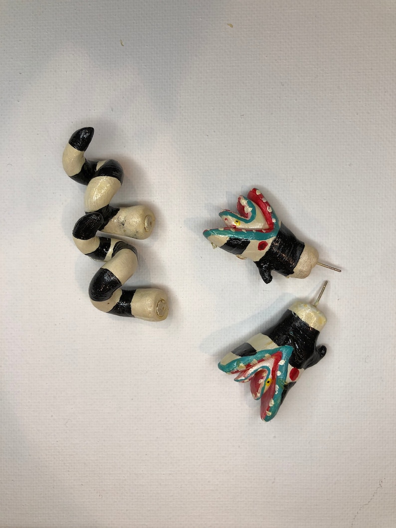 Beetlejuice Sandsnake Earrings