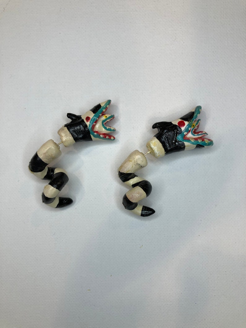 Beetlejuice Sandsnake Earrings