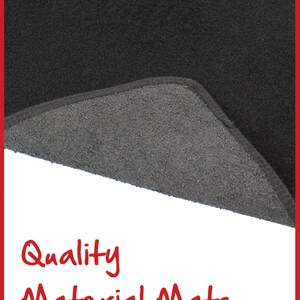 JVL Personalised Universal Black Carpet Car Mat Set with Blue Embroidery image 3