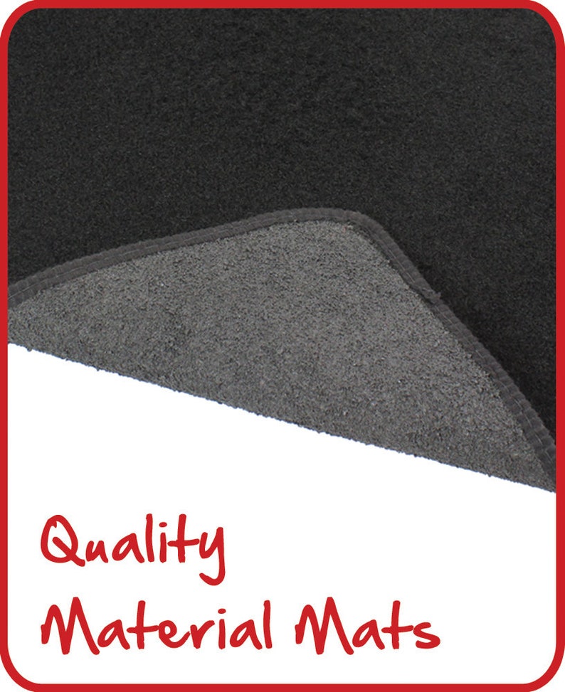 JVL Personalised Universal Black Carpet Car Mat Set with Blue Embroidery image 3