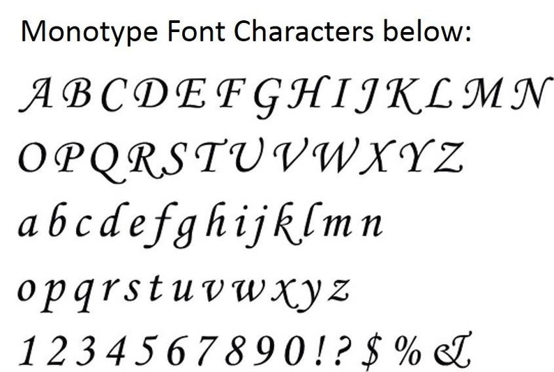 May include: A black and white image displaying the uppercase and lowercase letters of the alphabet, numbers 1 to 0, and punctuation marks, including an exclamation mark, question mark, dollar sign, percentage sign, and ampersand. The font is a cursive script style.