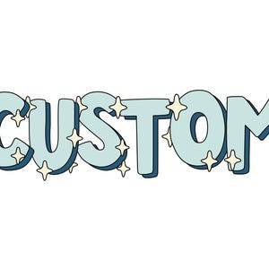 CUSTOM Retro Star Mascot Team PNG Digital Download Design | Sublimation File | T-shirt Design