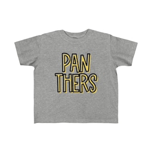 Panthers Rabbit Skins Toddler&#39;s  Tee T-Shirt | Game Day Gear | Friday Night Lights | Sizes 2T - 6T | Lots of Color Choices | Team Spirit