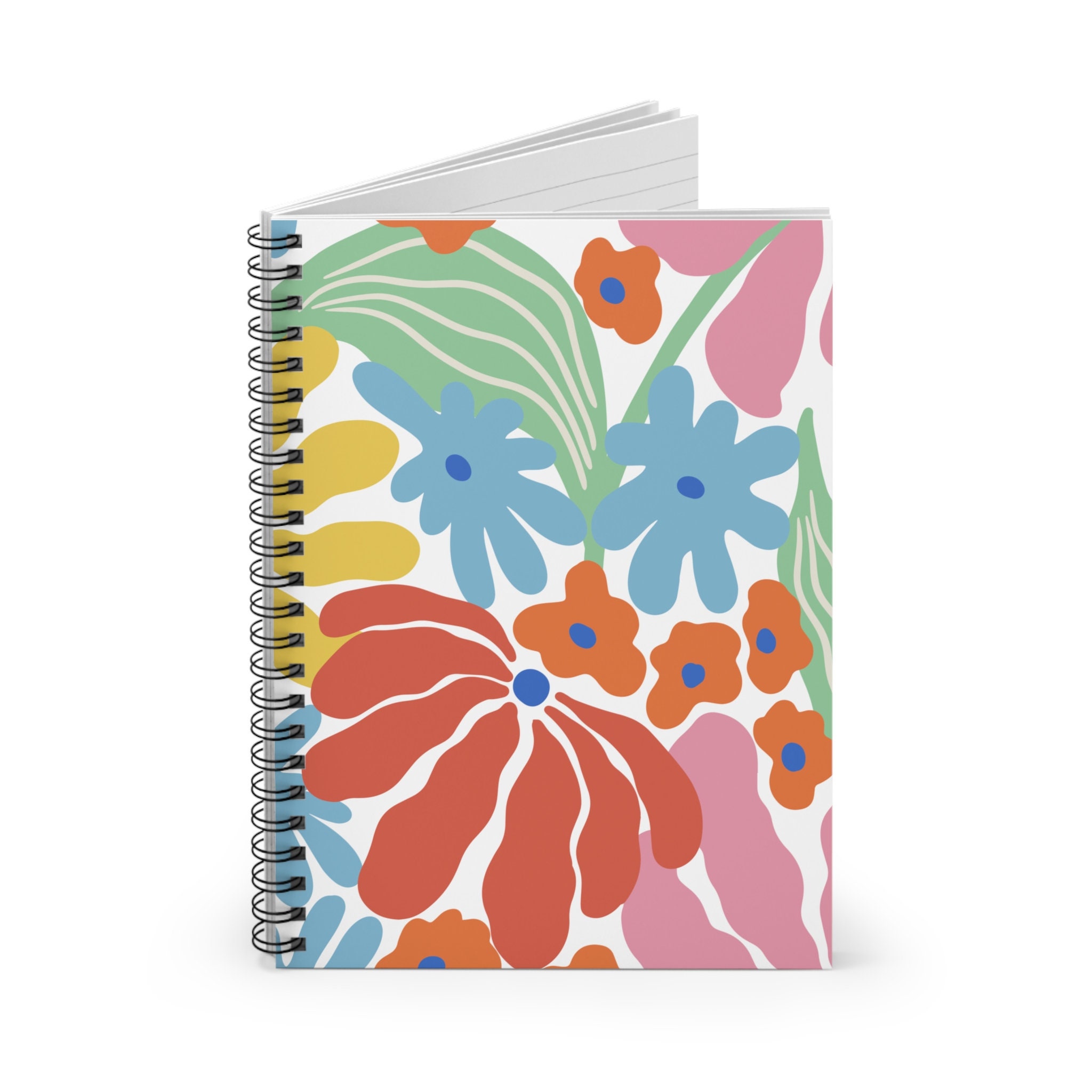 Fun Floral Spiral Notebook Ruled Line 59 Sheets - Etsy