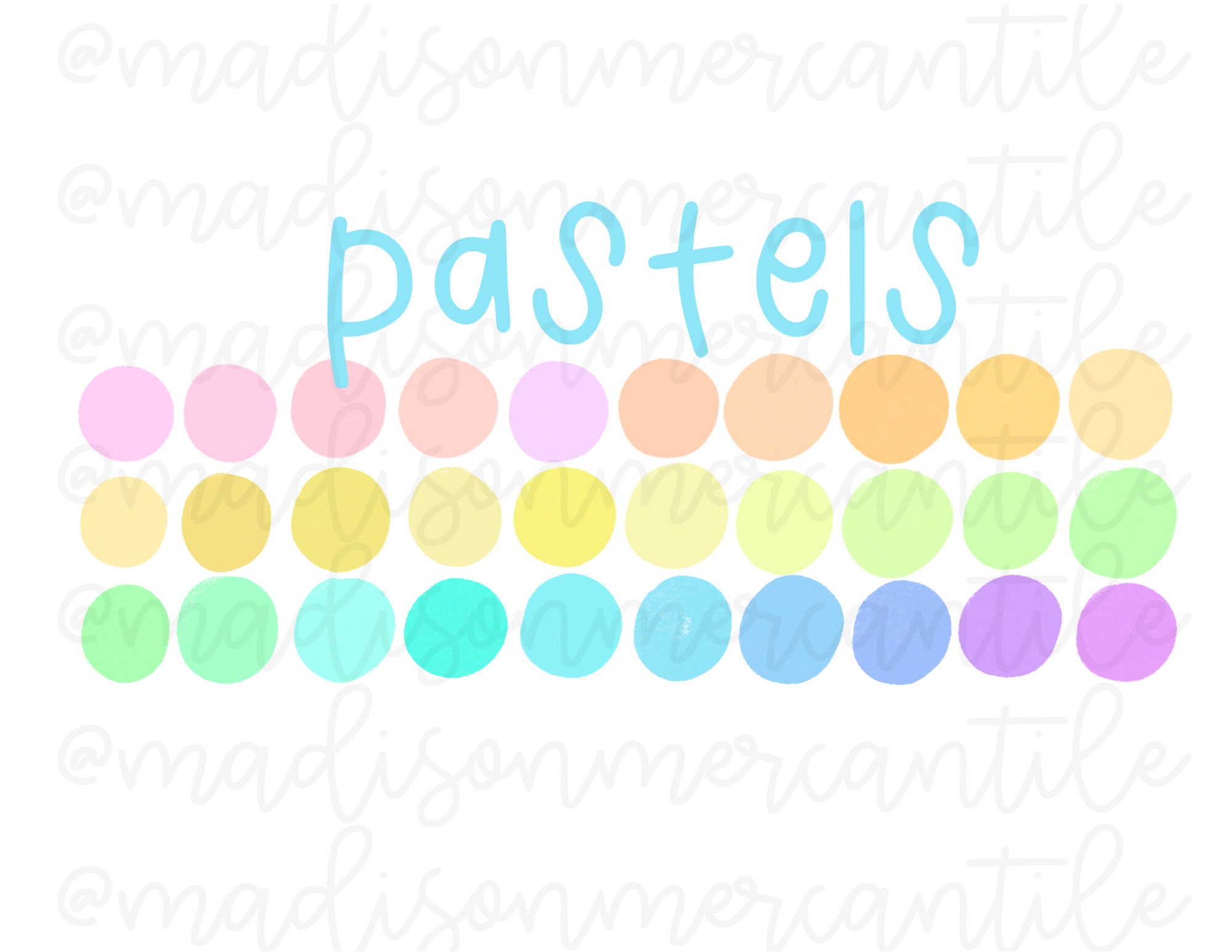 Pastel Color Palette for Procreate — Soft, Curated Swatches for iPad Art - Image 1