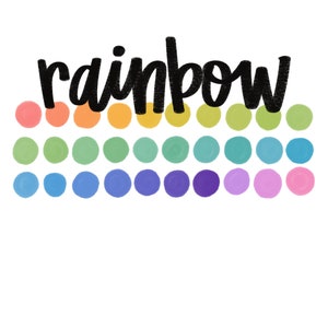 Rainbow Color Palette for Procreate