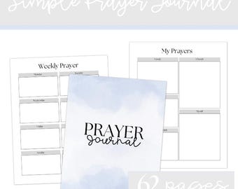 Diario de oración PDF Descarga digital / Diario de oración imprimible / Diario de oración digital