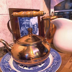 Vintage 1984 FTD Copper Tea Kettle
