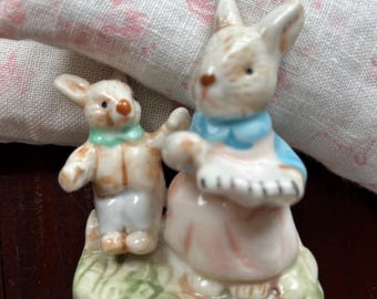 Vintage Storybook Figurine, The Tales of Bunny Hollow Albert Price, Porcelain