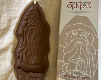 Vintage Saint Nick Longaburger Cookie Mold