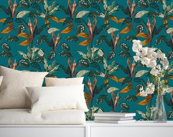 Forest Pattern Removable Wallpaper-Peel and Stick Wallpaper-Wall Mural- Self Adhesive Wallpaper Pre-Pasted Wallpaper