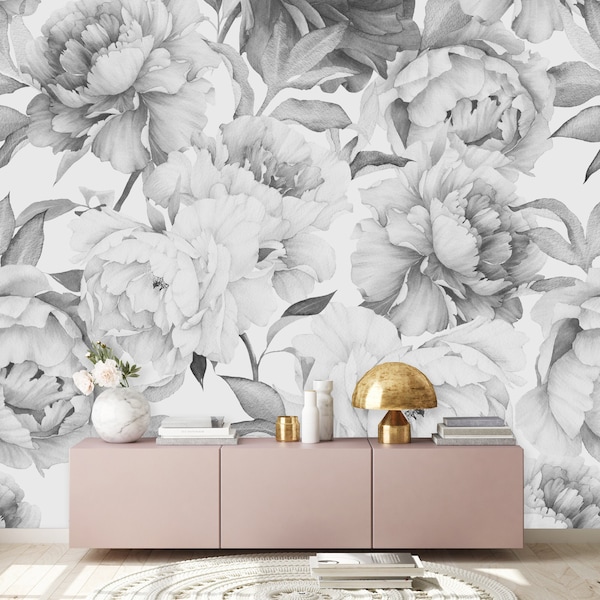 Black and White Wallpaper Etsy