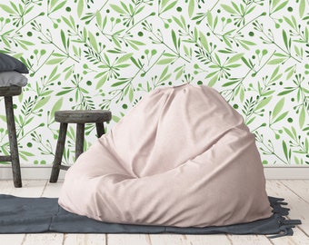 Groen gras verwisselbare wallpaper-schil en stick wallpaper-muur muurschildering-zelf klevende wallpaper pre-geplakt behang