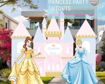 Princess Cutouts, Large Castle, Disney Princess Party, Yard Sign, First Birthday, Party Props, Baby Girl, Baby Shower