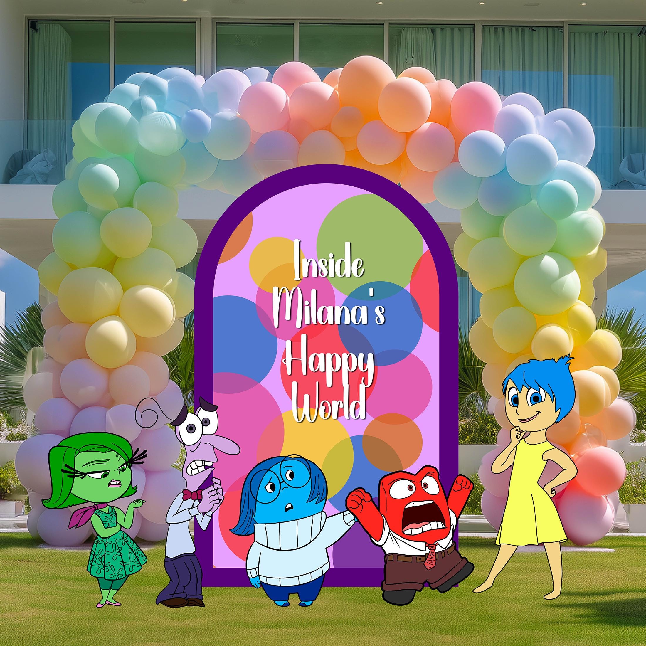 Inside Out Cutouts, Birthday Decoration, Baby Shower, Party Prop ...