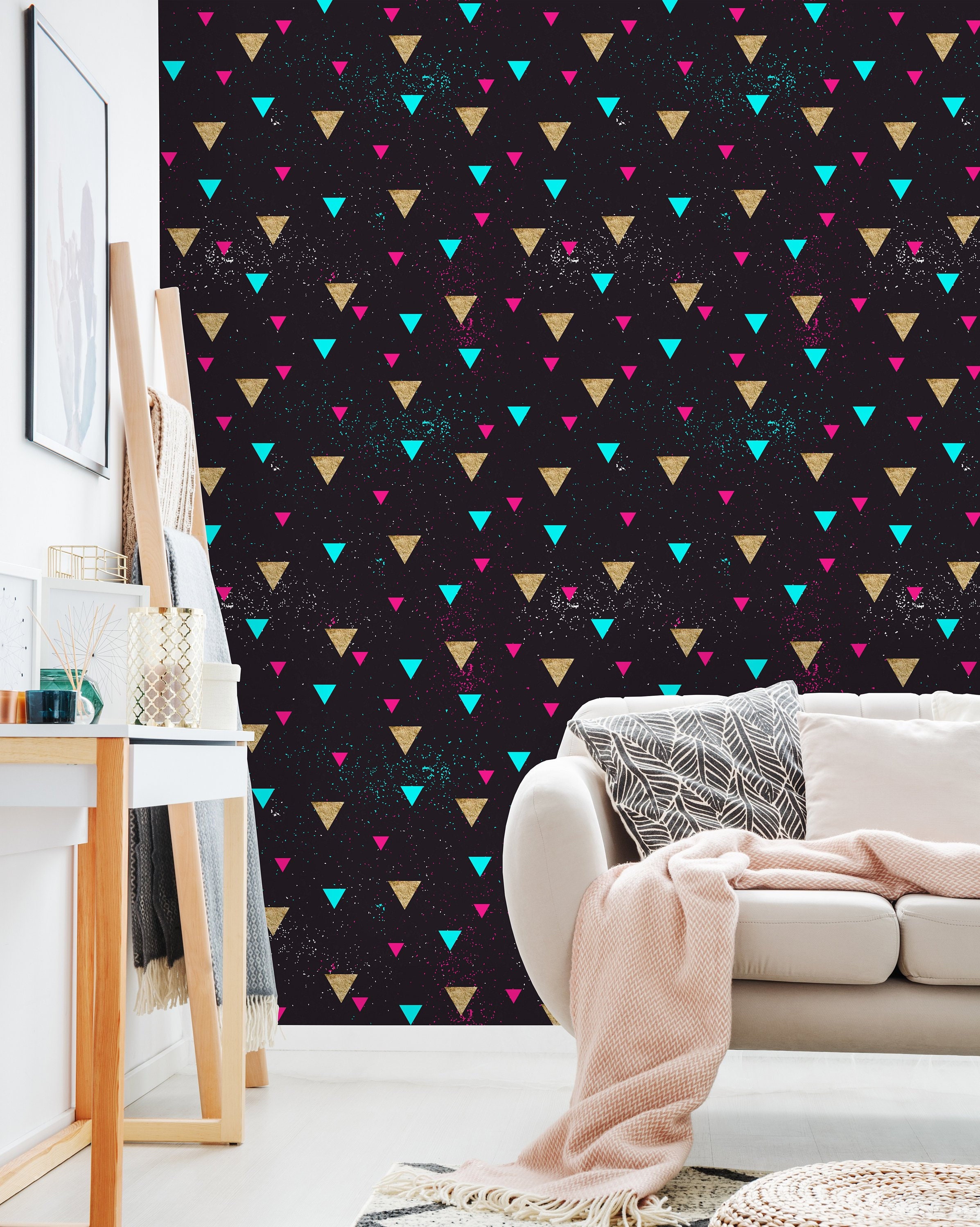 FABRIC GLITTER WALLPAPER AUTUMN GOLD Divine Beauty UK