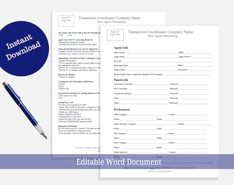 Cuestionario de incorporación de nuevos agentes