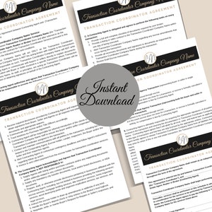Transaction Coordinator Agreement