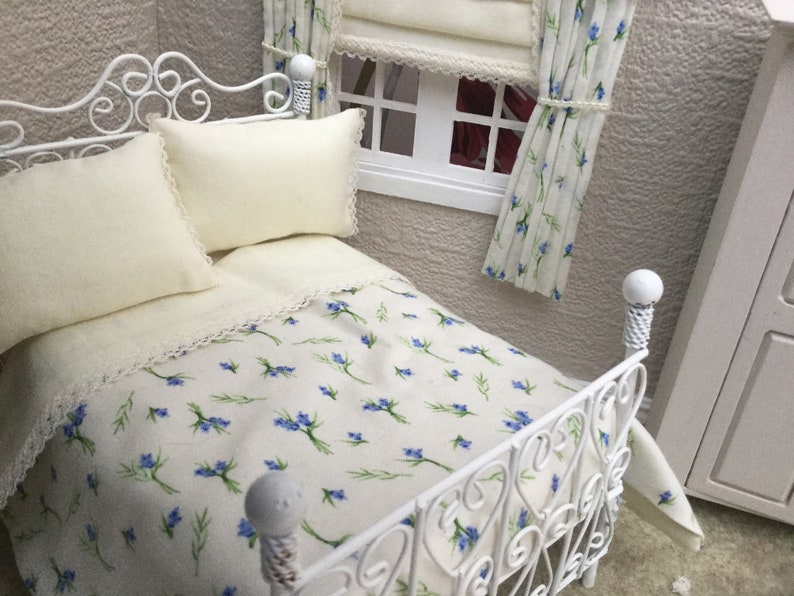 Doll House Bedding Set in Delicate Pretty Fabric Cream and Etsy