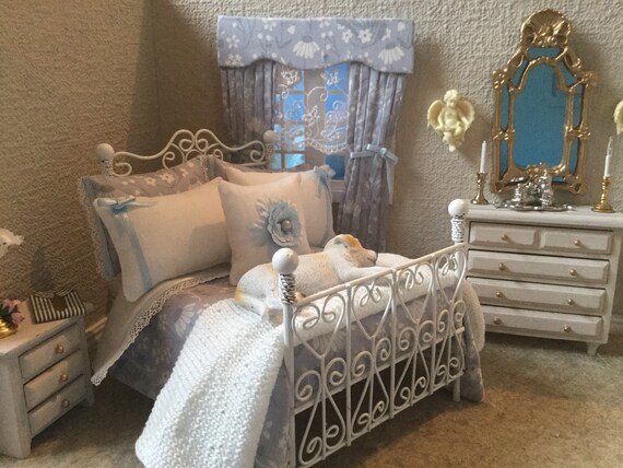 dolls house curtains and bedding