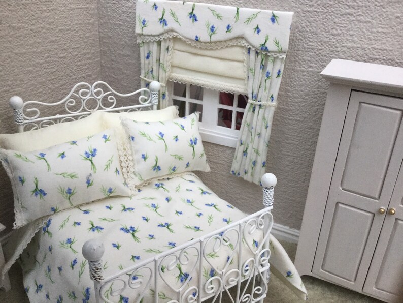 Doll House Bedding Set in Delicate Pretty Fabric Cream and Etsy