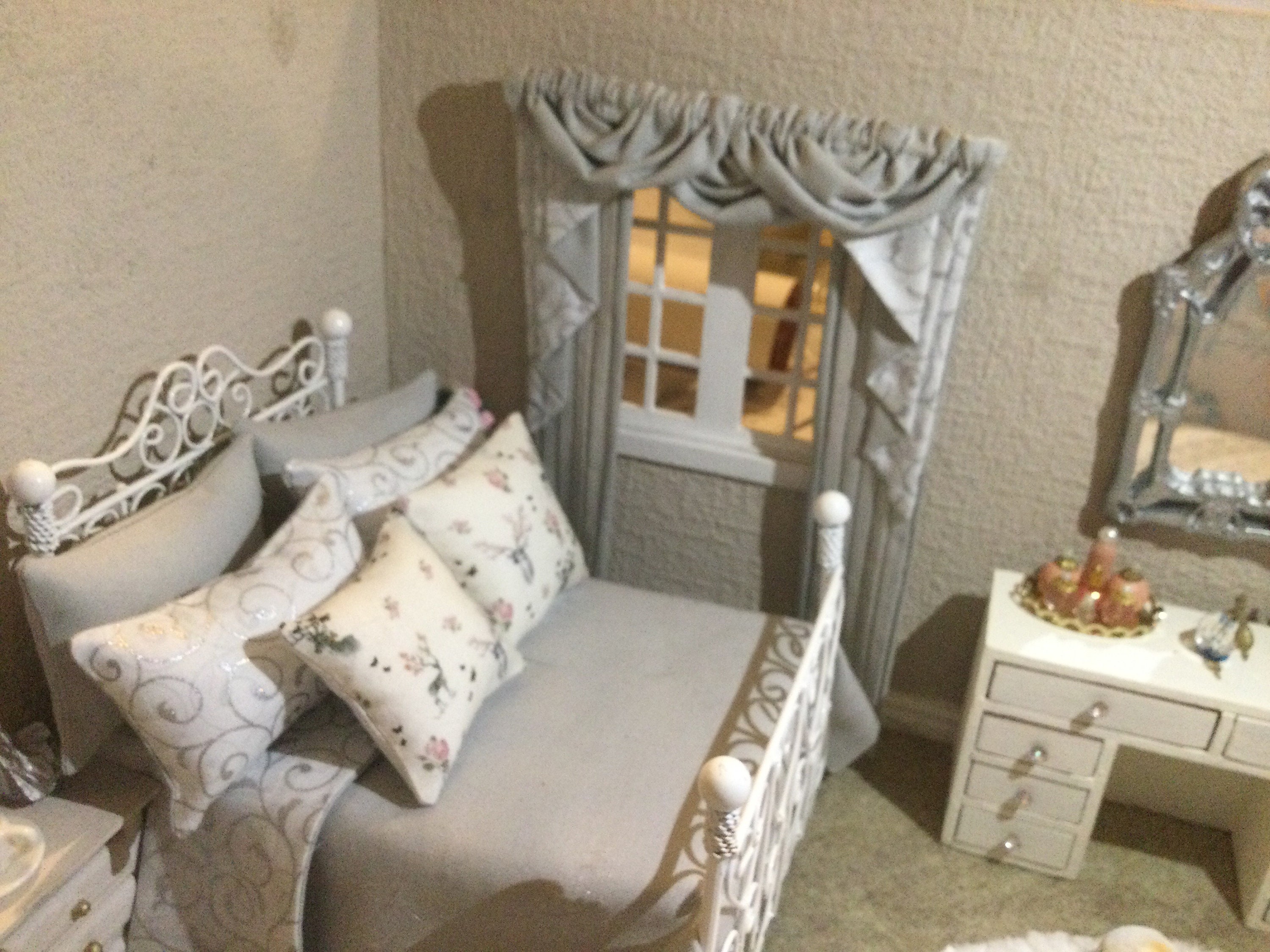 Doll House Bedding Set Winter Wonderland Theme in Grey and Etsy UK