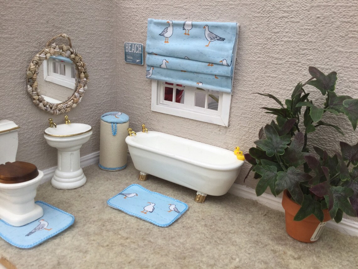 Dollhouse Bathroom Accessories Set Etsy