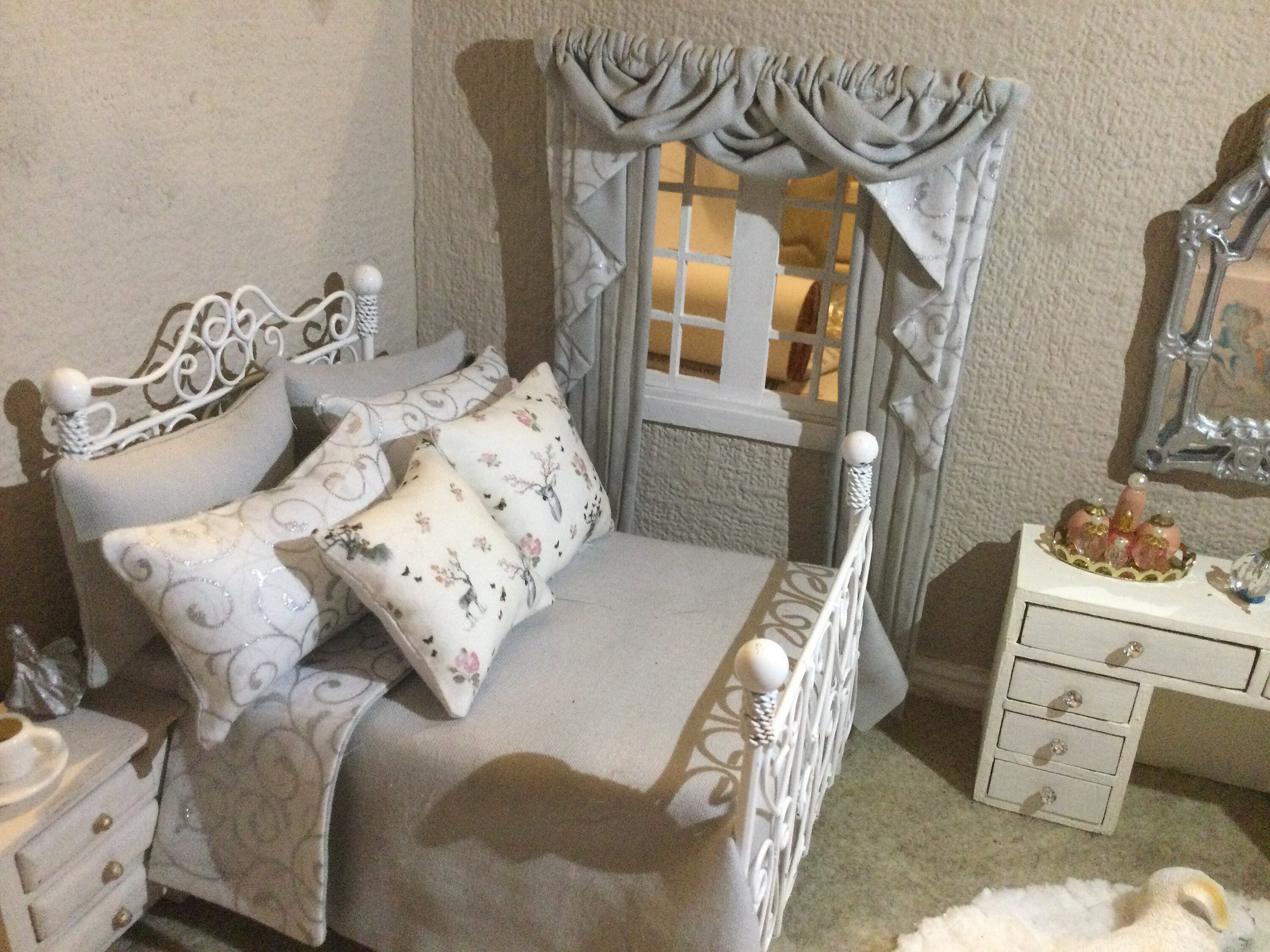 Doll House Bedding Set Winter Wonderland Theme in Grey and Etsy UK