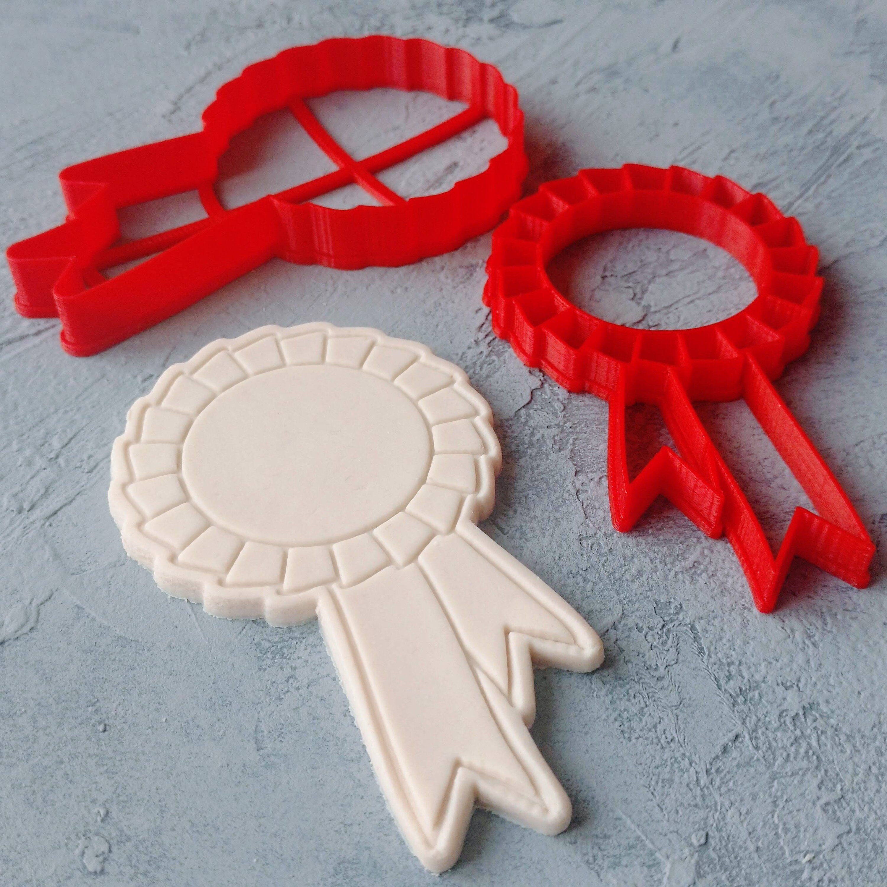 Award Ribbon 2Piece Multisize Cookie Cutter Graduation Etsy