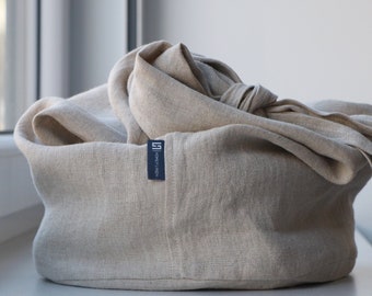 Linen beach bag - Natural linen bag - Linen tote bag - Linen shoulder bag - Handmade bag