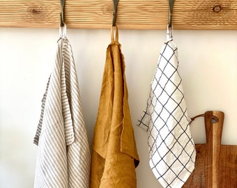 Kitchen Linen Towels - Linen Tea Towel in Various colors - Natural Linen Dishcloths - Kitchen Dish Towel - Linen Christmas Gift